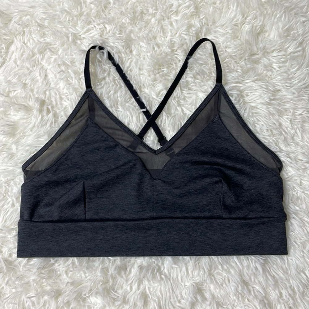 Women's Joy Lab gray / black  Sports Bra, Size Medium.